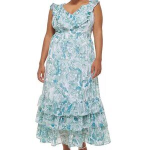 Calvin Klein Floral Maxi Dress NEW
